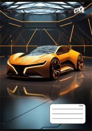 Füzet, tűzött, A5, vonalas, 32 lap, 2. osztály, COOL BY VICTORIA "Future Cars", "16-32"